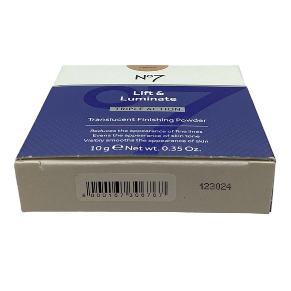 No. 7 Lift & Luminate Triple Action Translucent Finishing Powder, Medium - Picture 8 of 8